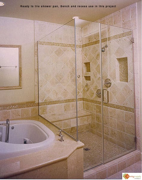 Bathroom Accessories, Ready to tile Shower Pan, shower bench,  Shower Seats