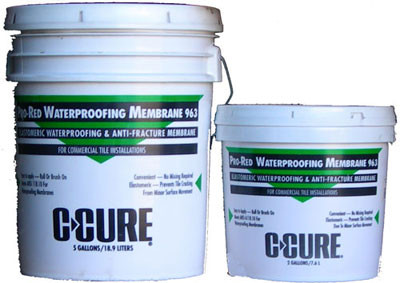 C-Cure Pro red 986 waterproofing membrane