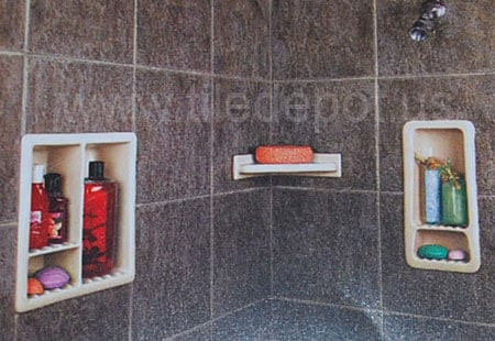 bathroom accessories, recessed shower shelf, shower recessed  shelves, shower shelves, shower niches