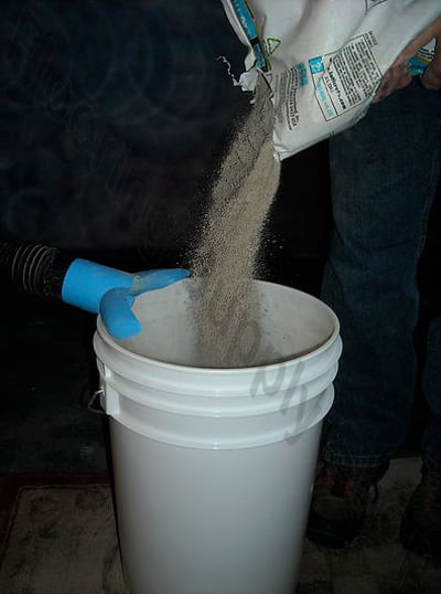 waletale, mixing thinset, mixing mortar, Dustless, vacuum  attachment, mixing, grout, mortar, safety gear