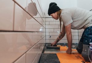 Overlooking grout in the bathroom