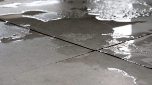 Too much water on tiles