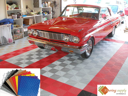 Garage flooring, Garage tile Floor, ceramic Garage tiles, plastic modular, commercial floors