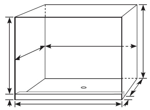 Ebbe square shower drain, deco shower drain