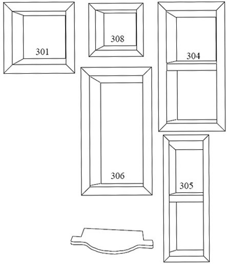 PreFormed Niches, preformed Recess, shower shelves, PreFormed Shower Pan, PreFormed Shower Slope, Shower System, PreFormed curb