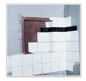 ready to tile Recess, ready to tile niches, recessed shower shelf, shower shelves, shower niches, flush mount shower shelves, tile shower wall shelves