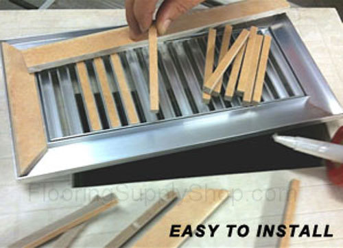 Chameleon Tile and Stone Registers, Floor Vent Registers, register for tile, floor grilles, grates, diffusers, vents, floor register, registers