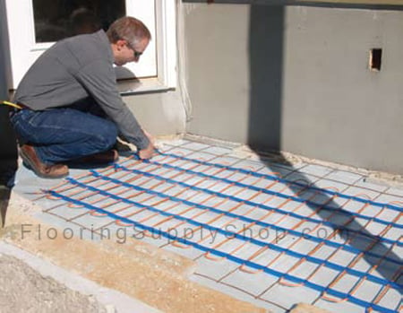 Suntouch snow melting system, radiant heat, electric radiant heat, snow melt systems, radiant floor heating, floor warming, electric floor warming, warm floors, warm floor