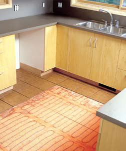 electric floor heating, radiant heat flooring, radiant floor heating, under floor heating, electrical floor heating, floor heating, SunTouch, warm your floors, sun touch heating system, Heated floor mat, heat mat, radiant floor heat mat, radiant floor heating supply, radiant floor mat, tile heating, heated floors